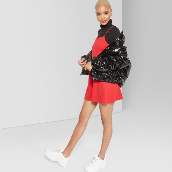 NWT Women’s square neck strappy knit dress - Picture 2 of 3